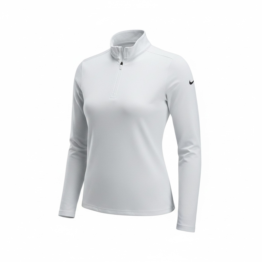 Nike Dri-FIT White Quarter-Zip Pullover